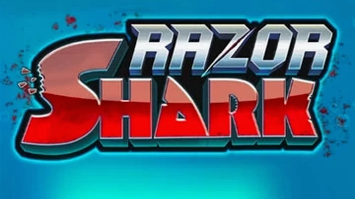 Interface do jogo de slot Razor Shark com tema oceânico